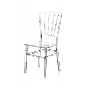 SCAUN PENTRU SALI DE EVENIMENTE CHIAVARI NAPOLEON, TRANSPARENT, MEX - Img 1