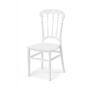 SCAUN PENTRU SALI DE EVENIMENTE CHIAVARI QUEEN, ALB, MEX