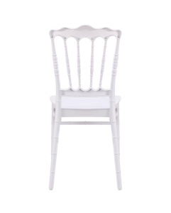 SCAUN PENTRU SALI DE EVENIMENTE NAPOLEON CHIAVARI SIMPLE ALB , CONFECTIONAT DIN POLIPROPILENA - Img 4