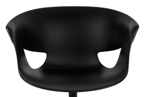 SCAUN PIVOTANT FALK, NEGRU, DIN POLIPROPILENA SI LEMN DE FRASIN, STIL MODERN B2 - Img 5
