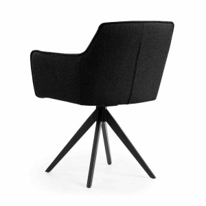 SCAUN PIVOTANT MAKSIMA, NEGRU, STIL MODERN - Img 6