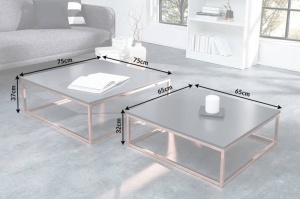 SET 2 MASUTE, NEW FUSION COD 37733, DIN METAL SI MDF, DESIGN MODERN - Img 6