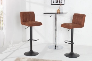 SET 2 SCAUNE DE BAR, MARO ANTICHIZAT, PORTLAND, DESIGN VINTAGE