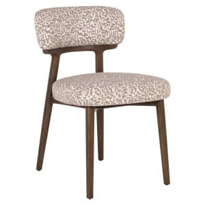 SET 2 SCAUNE DINIG BASKER NATURAL GEO, 214064, CONFECTIONAT DIN POLIESTER, LEMN MASIV SI SPUMA, MARO, STIL MODERN - Img 2