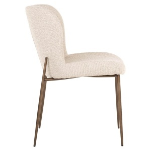 SET 2 SCAUNE DINING ODARBY, REALIZAT DIN METAL SI TEXTIL, CULOARE CREM, DESIGN DEOSEBIT, RICHMOND INTERIORS - Img 3