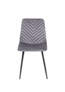 SET 4 SCAUNE DINING, AMAZONAS 40849 GRI, CU TAPITERIE DIN CATIFEA, STIL MODERN - Img 2