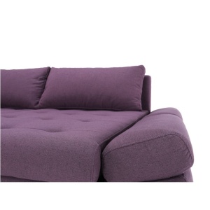 SET CANAPEA GRES, MODEL STANGA, VIOLET/MUSTAR, DIN TESATURA/TEXTIL, EXTENSIBILA, SPATIU DEPOZITARE, STIL MODERN, TK - Img 7