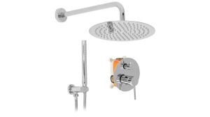 SET DE DUS INCASTRAT REA LUNGO + BOX, CROM, DIN ALAMA, CALITATE SUPERIOARA