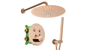 SET DE DUS INCASTRAT REA LUNGO MILER + BOX, AURIU ROSE, DIN ALAMA, CALITATE SUPERIOARA