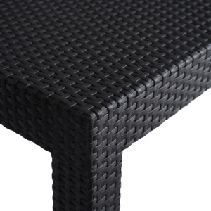 SET MOBILIER DE GRADINA/TERASA, BRENTA, ARTIM MEBLE, DIN TEHNORATA SI TEXTIL, CULOARE NEGRU/GRI - Img 7