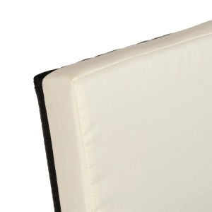 SET MOBILIER GRADINA, ARTIM MEBLE, REALIZAT DIN POLIRATAN SI TEXTIL, CULOARE NEGRU/CREM, STIL MODERN - Img 10