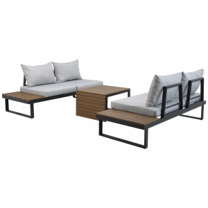 SET MOBILIER LOUNGE, ALUMINIU, LEMN SI POLIESTER, ARTIM GROUP COLLECTION - Img 4