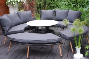 SET MOBILIER OUTDOOR, HOLAND, PENTRU LUAT MASA SI LOUNGE