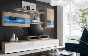SET MODULAR LIVING CU LED LOGO II 20 DSW LO STIL MODERN ASM