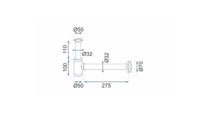 SIFON LAVOAR REA UNIVERSAL, CU DOP TIP CLICK CLACK, CROM, DIN ALAMA, CALITATE SUPERIOARA - Img 6