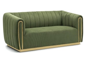 SOFA MODERNA DIN STOFA FOARTE FINA, STIL CATIFEA, SANTORINI 2, 172CM, VERDE
