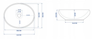STOC!!!LAVOAR REA SOFIA N, 41CM, NEGRU MAT, MONTAJ PE BLAT, DESIGN DEOSEBIT, CALITATE SUPERIOARA - Img 6