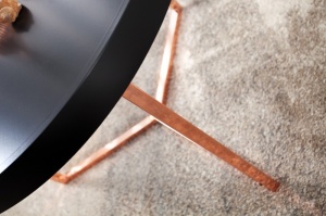 STOC!!! MASUTA DE CAFEA 60CM, CUPRU/NEGRU CU TAVITA DETASABILA, MODUL, DESIGN MODERN - Img 2