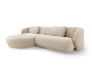 STOC RESIGILAT! CA NOU!!! COLTAR ELEGANT 4 LOCURI, CAMDEN, BEIGE, STANGA, MATERIAL CATIFEA, ARTIM GROUP SELECTION (Copy 1)