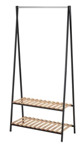 SUPORT PENTRU UMERASE WU27 NATURAL/NEGRU STIL MODERN HALMAR - Img 1
