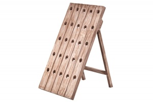 SUPORT STICLE VIN 88CM, BODEGA COD 40416, DIN LEMN MASIV, STIL RETRO - Img 5