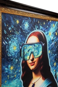TABLOU ILUMINAT CU LED, MONA LISA, 80x100 cm - Img 3