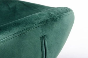TABURET-SUPORT PENTRU PICIOARE VERDE/CROM EGG SZEROKI VELVET, STIL MODERN B2 - Img 3