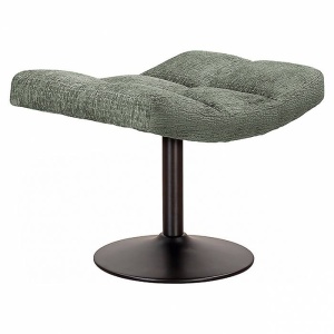 TABURET SYDNEY, VERDE/NEGRU, TAPITERIE CHENILLE SI PICIOR DIN METAL, STIL MODERN, RICHMOND INTERIORS