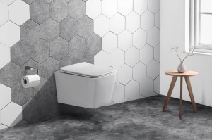 VAS DE TOALETA, REA RAMON, ALB, CERAMICA, DESIGN MODERN, CALITATE SUPERIOARA, REA