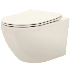 VAS WC SUSPENDABIL REA CARLOMINI RIMLESS ECRU, CALITATE SUPERIOARA