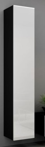 VITRINA LIVING VIGO 180 NEGRU/ALB DESIGN MODERN CM