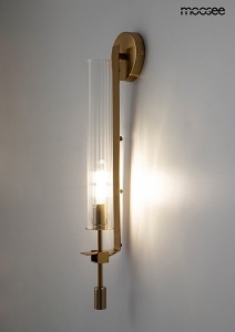 APLICA BORGIA GOLD, CONFECTIONATA DIN STICLA SI METAL, STIL MODERN - Img 2