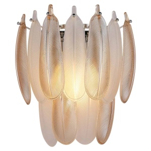 APLICA CHLOE, 213858, ALAMA ANTICHIZATA, CONFECTIONATA DIN STICLA SI METAL, STIL MODERN