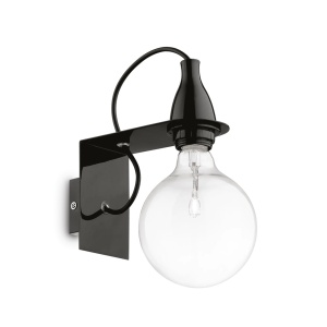 APLICA MINIMAL AP1, NEGRU, DIN METAL, STIL VINTAGE