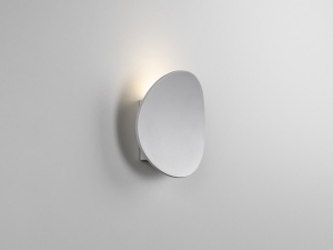 APLICA ONA, 18 CM, ALB MAT, DIN ALUMINIU, METAL SI ACRIL, STIL MODERN - Img 3