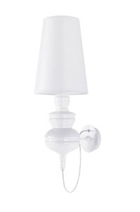 APLICA QUEEN 18, ALBA, DIN ALUMINIU SI PLASTIC, STIL MODERN, B2