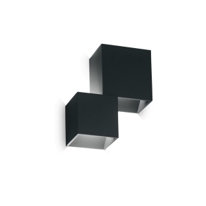 APLICA RUBIK AP2 NERO STIL MODERN IDEAL LUX