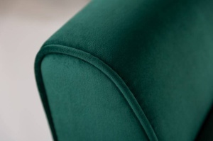 BANCUTA, SCARLETT 90CM, COD 40406, DIN METAL SI CATIFEA VERDE SMARALD, STIL MODERN