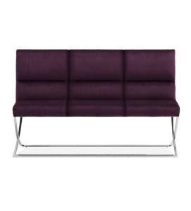 BANCUTA/SOFA MARCUS, BORDO/CROM, STIL MODERN, ATR