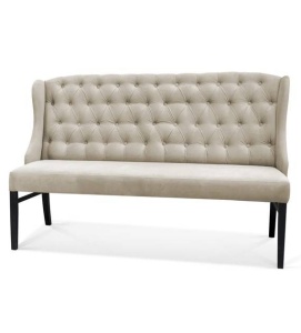 BANCUTA/SOFA ROYAL CHESTERFIELD, BEJ/NEGRU, STIL CLASIC
