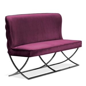 BANCUTA/SOFA SCARLET, BORDO/NEGRU, STIL MODERN
