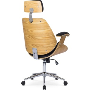 BESTSELLER! SCAUN DE BIROU, ARTIM MEBLE, REALIZAT DIN PIELE ECO, PLACAJ SI METAL, CULOARE STEJAR AURIU, STIL MODERN - Img 4