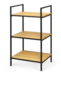 BIBLIOTECA REG11 NATURALA/NEGRU STIL VINTAGE HALMAR