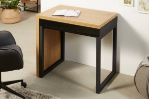 BIROU MODERN, FLEX 80-160CM, COD 41211, DIN MDF INFOLIAT SI METAL - Img 3