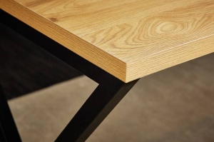 BIROU MODERN, LOFT 140CM, COD 41213, DIN MDF INFOLIAT SI METAL - Img 6