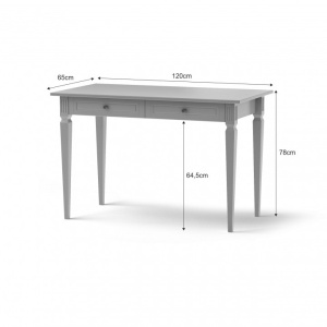 BIROU PENTRU CAMERA BEBELUS INES GRI DESIGN CLASIC BA - Img 2