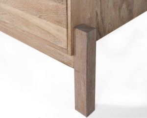 BUFET 180CM, NATURAL, LEMN MASIV DE ACACIA, PRODUS REALIZAT MANUAL GINER Y COLOMER - Img 6