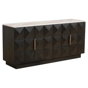BUFET CLAREMONT CU 4 USI, MARO, 7870, CONFECTIONATA DIN FURNIR DE STEJAR, PIATRA, LEMN DE STEJAR SI LEMN, STIL MODERN