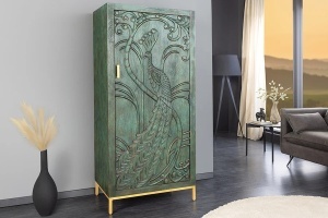 BUFET LIVING, PEACOCK 170CM, LEMN DE MANGO, 3D, VERDE ANTICHIZAT, ARTIM GROUP SELECTION