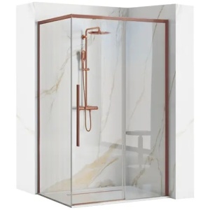 CABINA DE DUS SOLAR 100X80, CUPRU PERIAT, CU CADITA SAVOY NEAGRA, CALITATE SUPERIOARA